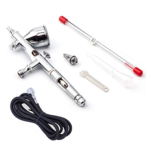 Professionelles Airbrush-Set mit Doppel-Aktion-Trigger und 0,2mm/0,3mm Düse – Fengda FE-180K für Kunst, Modellbau und mehr!