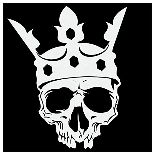 Airbrush König Schablone Totenkopf Schädel – King Skull Stencil A5