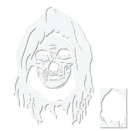 Airbrush Schablone für Sensenmann – Perfekt für Tattoo und Graffiti: Hochpräzise Vorlage aus DE.