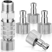 Airbrush Schnellwechseladapter-Set, 5-teilig, 1/8 Zoll (1/8 Zoll), weiblicher Stecker und Adapter, Airbrushventil, Steuerung