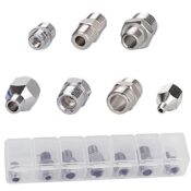 Fengda Airbrush Adapter 7PCS Schlauchadaptersatz Airbrush Gewinde Stecker for Connect Airbrush and air Compressor