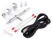 Fengda Airbrush FE-183K Präzisions-Dual-Action-Airbrush-Set für Schwerkraftzufuhr mit 3 Körbchengrößen und 3 Düse (0,3, 0,5 und 0,8mm)