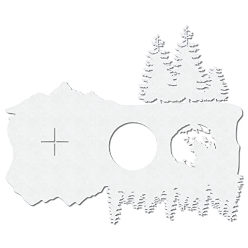 Herterich Airbrush Schablone für Wald – Tattoo & Graffiti.
