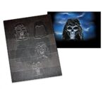 UMR-Design AS-016 Skull Airbrushschablone Step by Step Grösse XL