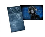 UMR-Design AS-022 Indianer Kopf Airbrushschablone Step by Step Grösse L