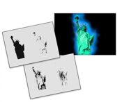 UMR-Design AS-134 Freiheitsstatue Airbrushschablone Step by Step Grösse L