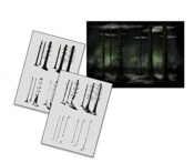 UMR-Design AS-165 forest Airbrushschablone Step by Step Grösse M