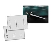 UMR-Design AS-279 Sword Airbrushschablone Step by Step Grösse S
